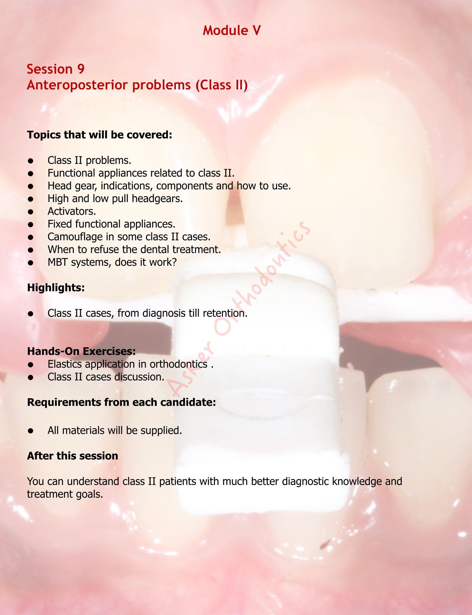 Session 9 (Anteroposterior problems) ( Class 2) image